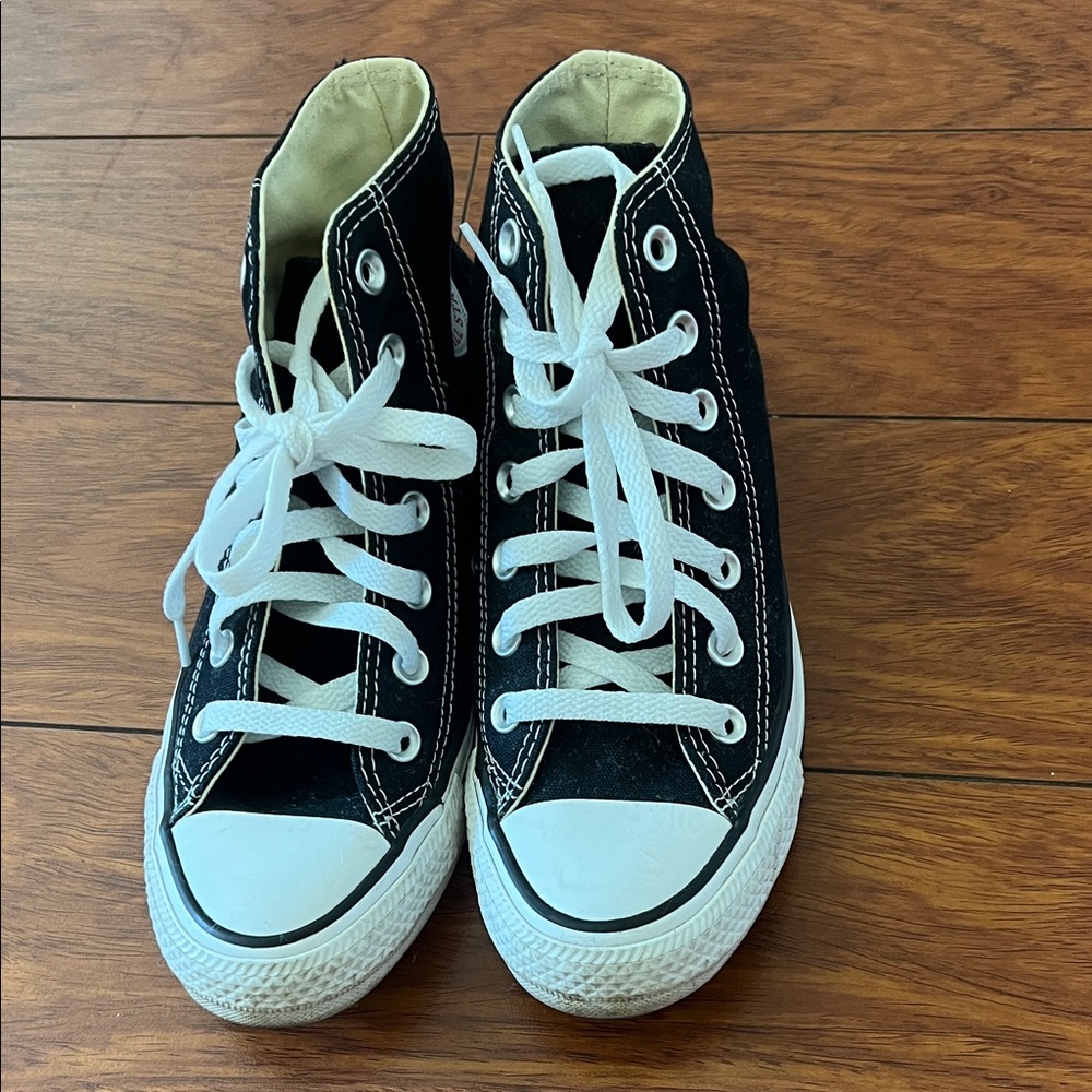 Converse Black and White High-Top Sneakers